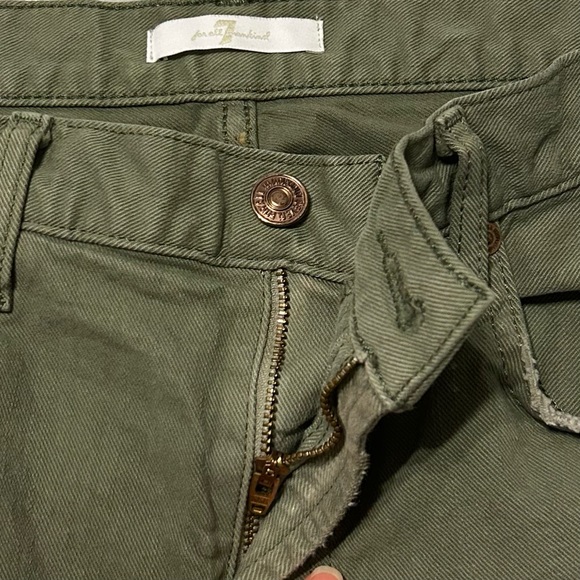 7 FOR ALL MANKIND Olive Distressed Jeans - Picture 8 of 10